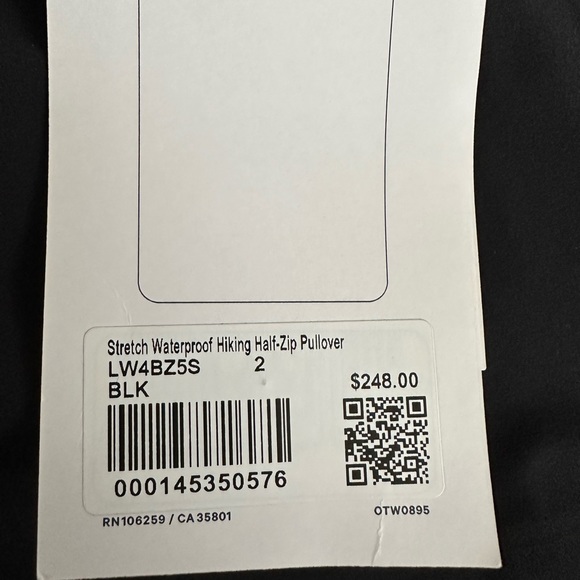 Lululemon Stretch Waterproof Hiking Half-Zip Pullover - Picture 10 of 11